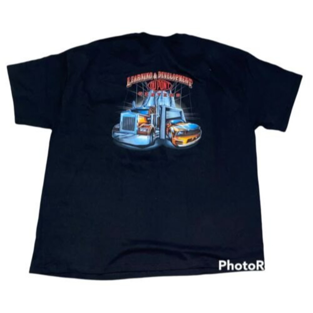 Du Pont Men’s Tee Shirt  3XL Learning & Development Centers Black Truck Car